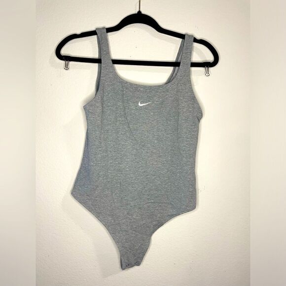 Grey Nike Snap Onesie - Picture 1 of 6